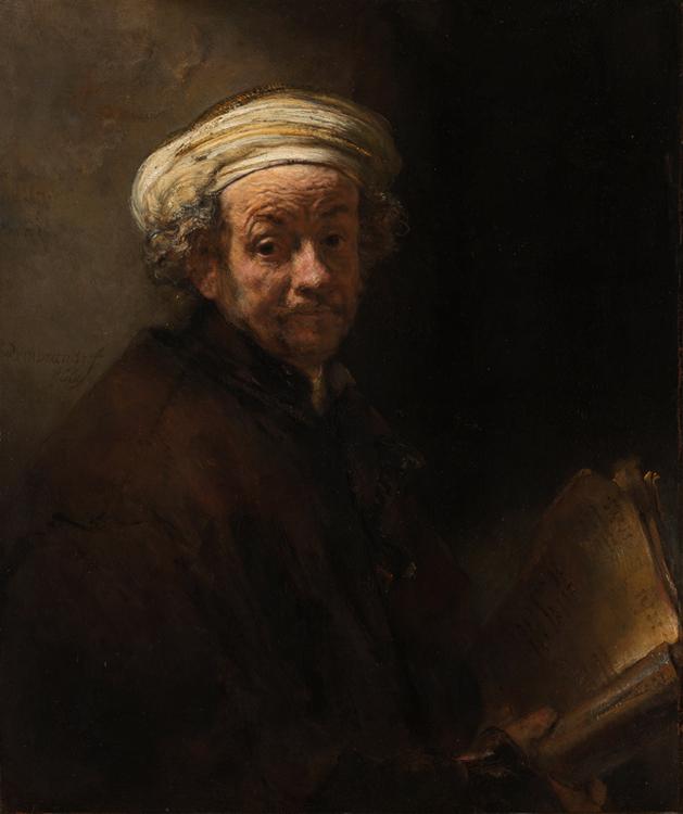 REMBRANDT Harmenszoon van Rijn Self-portrait as the Apostle Paul  (mk33) oil painting image